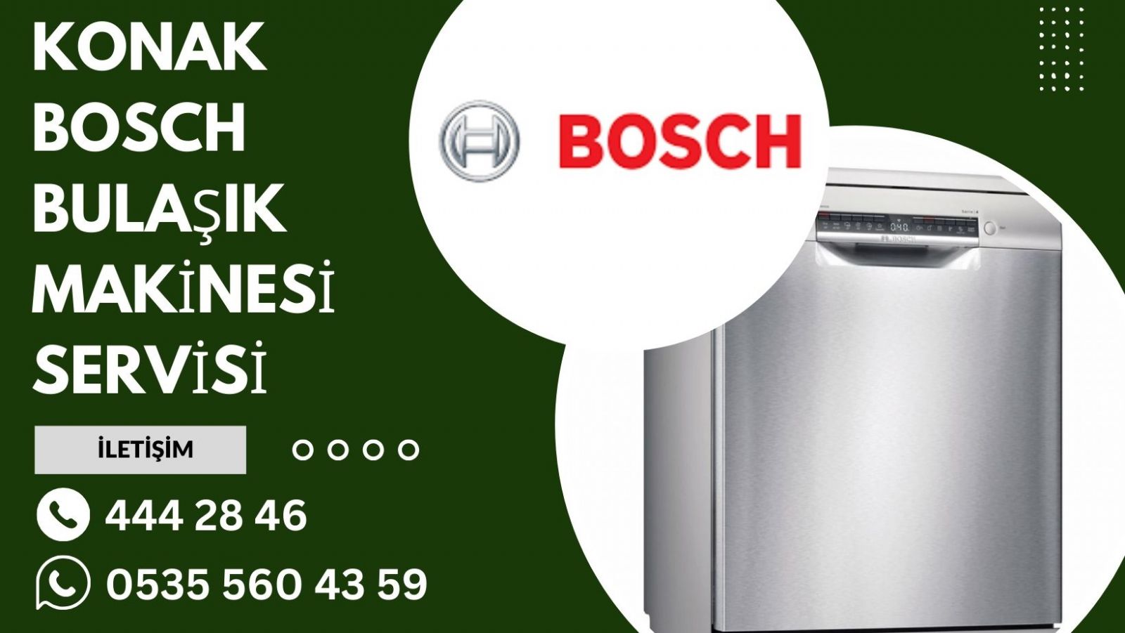 konak bosch bulaşık makinesi servisi